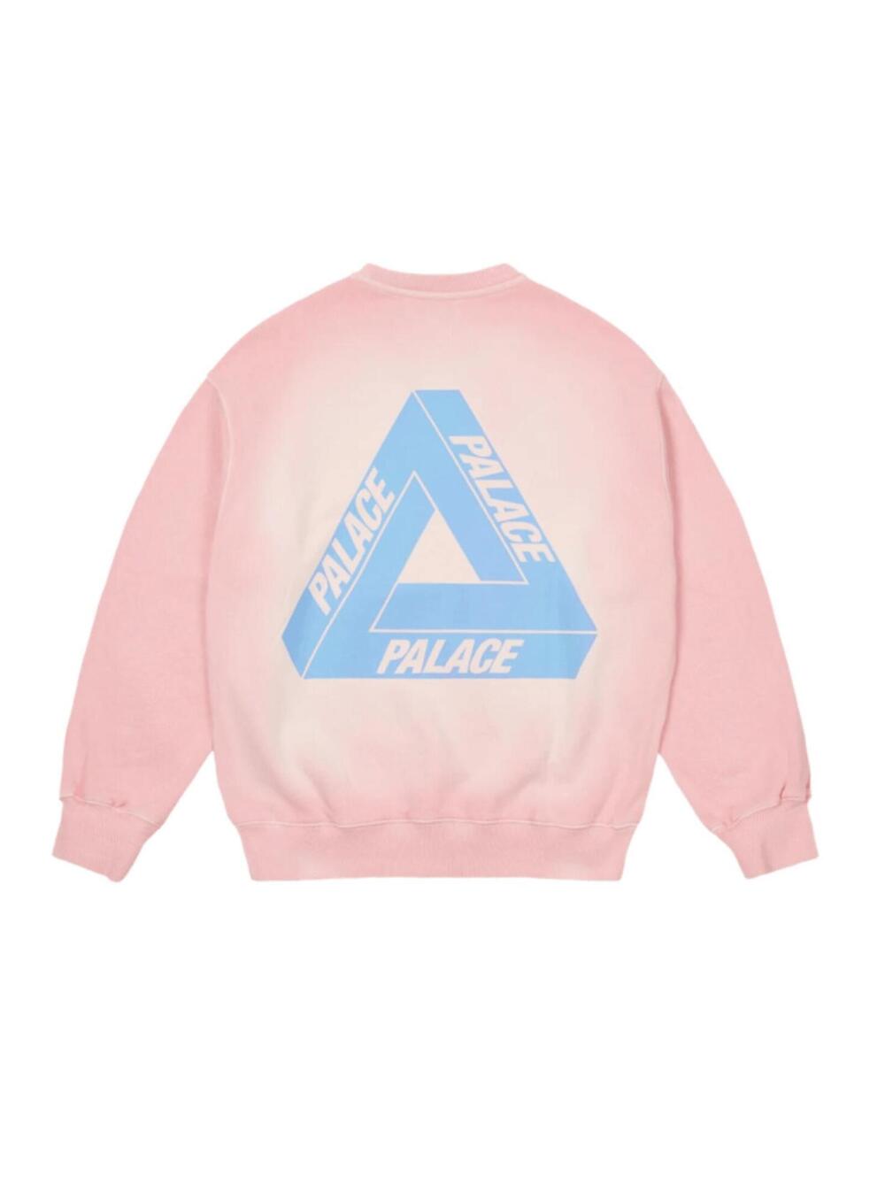 Palace Reacto Tri-Ferg Crew Pink • L